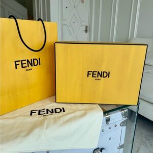 Fendi Medium Empty Gift Storage Box Set for Bags